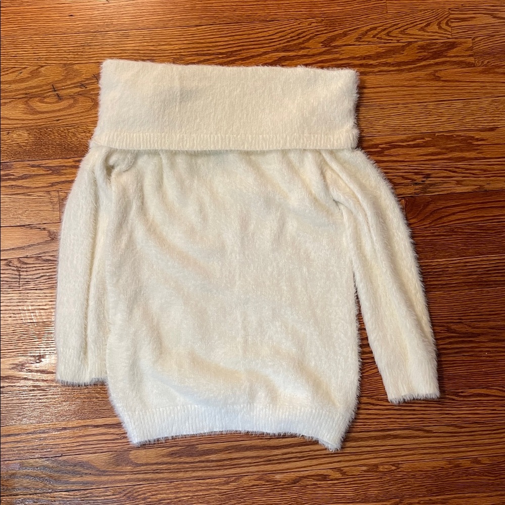 Forever 21 Off-Shoulder Cream Sweater